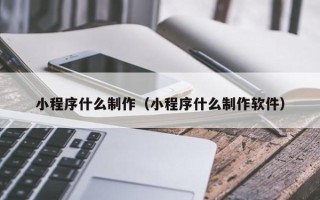 乐陵小程序什么制作（小程序什么制作软件）