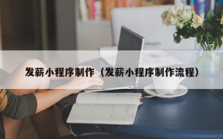 乐陵发薪小程序制作（发薪小程序制作流程）